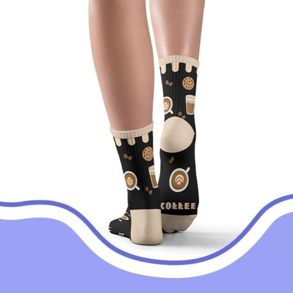 Funny Socks Gift for Women Men Unique Mismatched Cotton Fits Shoe 6-10 - Picture 6 of 6